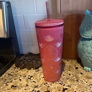 Starbucks Pink Textured Tumbler